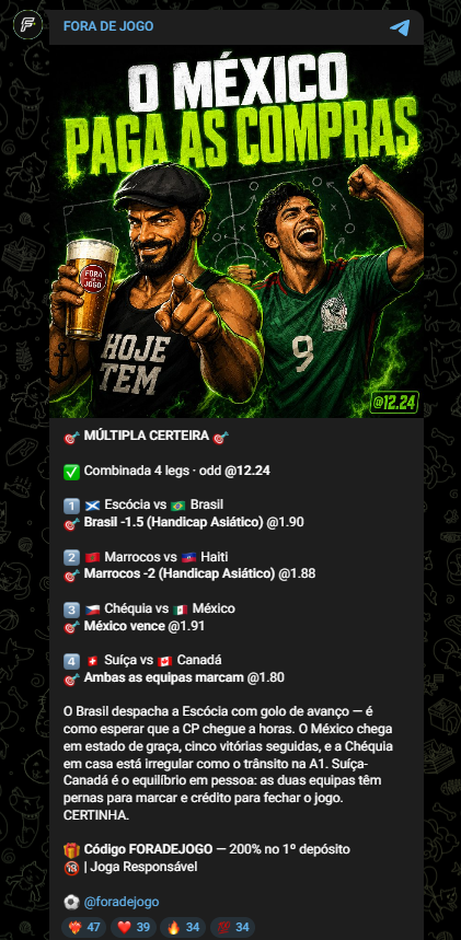 Múltipla combinada de 4 jogos