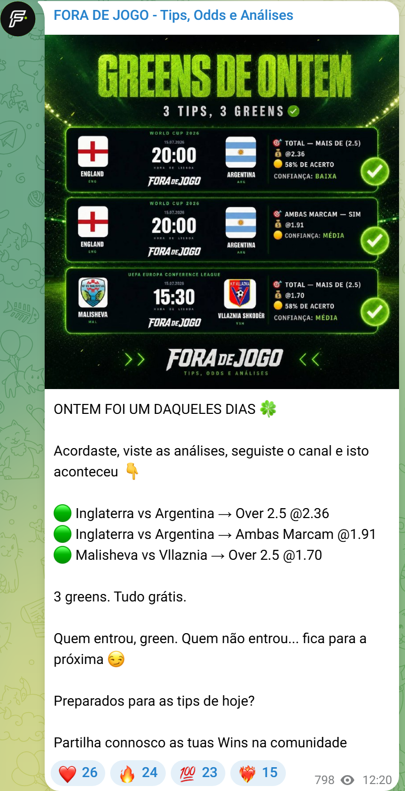 Dia de 3 greens em 3 tips